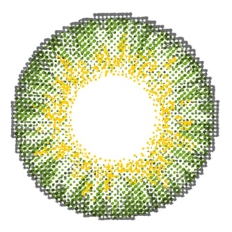 chic green contact lenses